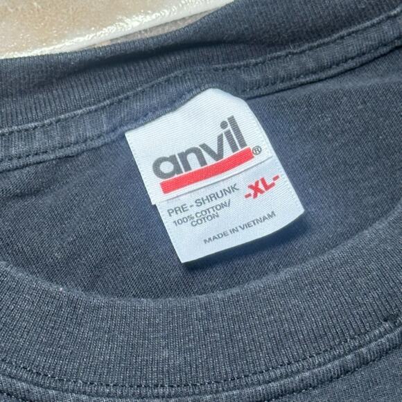 Vintage Y2K Anvil Roswell New Mexico Black Graphic T-Shirt Mens Size XL - Picture 3 of 6